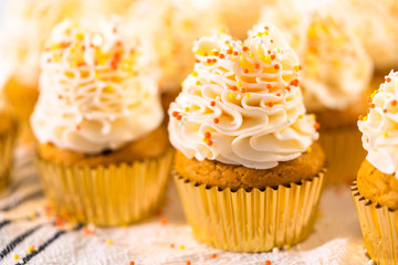 Pumpkin spice cupcake