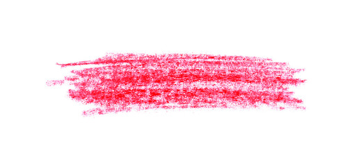 Handgemalte rote Streifen gemalt mit einem Buntstift