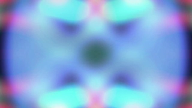 Abstract digital background with kaleidoscopic bright colorful gradients moving looped
