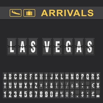 Las vegas Airport Time table for departures