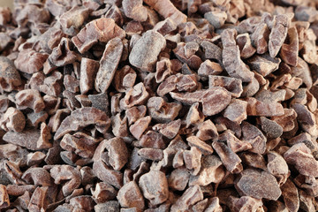 Close up of Cacao nibs