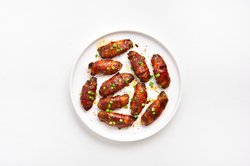 Bacon wrapped grilled chicken wings