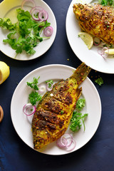 Grilled fish