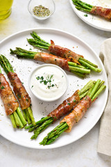 Bacon wrapped asparagus