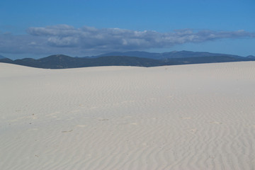 Le bianche dune di Is Arenas Biancas a Teulada