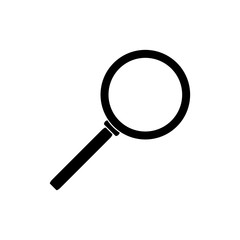 Simple search icon isolated on the white background