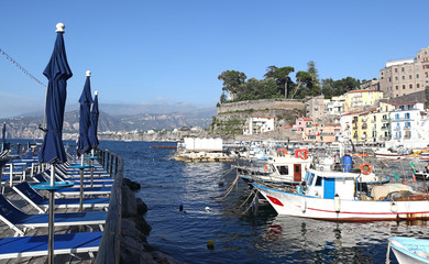View of the Old Port of Sorrento, Italy