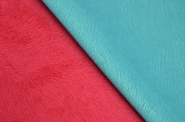 close-up of colorful fabric background