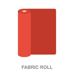 fabric roll flat icon on white transparent background. You can be used black ant icon for several purposes.	