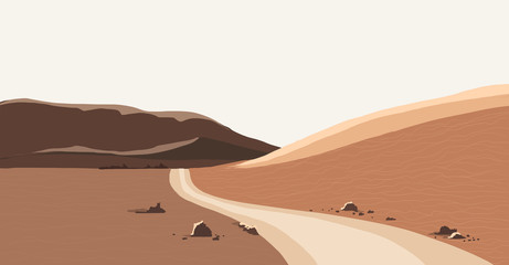 deserto illustrazione
