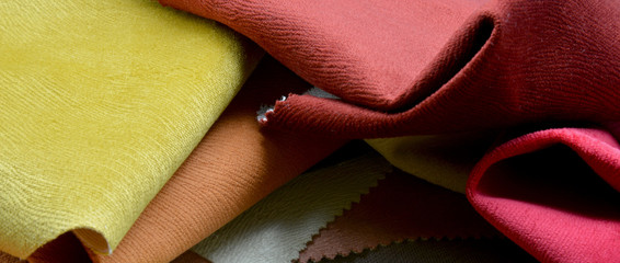 close-up of colorful fabric background