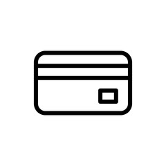 Credit card icon line style