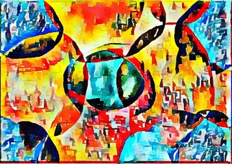 Obraz premium Watercolor paper background. Abstract Painted Illustration. Brush stroked painting.