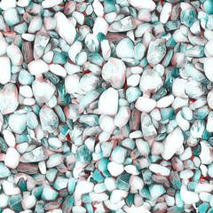Stones seamless pattern. Watercolor background.