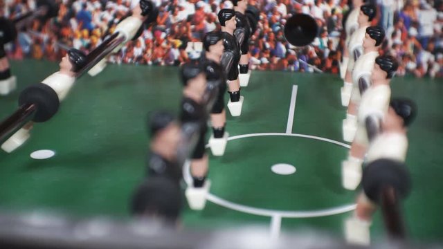 Board game, football. Fun in the form of table football.
