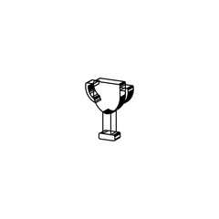 Fototapeta na wymiar Championship cup icon. Award sign. Trophy symbol. Logo design element