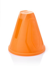 Plastic orange slalom cone