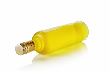 Bottle of lemon liqueur