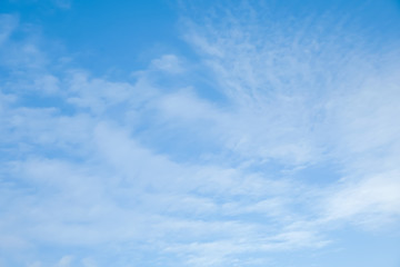 Fototapeta premium Beautiful blue sky with white clouds on sunny day