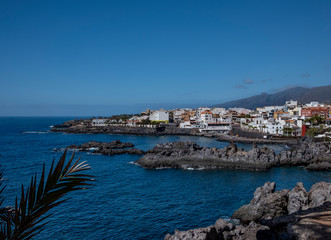 Fototapeta na wymiar Coastline and sea at San Jaun, Tenerife, Spain