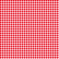 Checkered red geometric seamless pattern. Textile background. Wallpaper. Vector illustration.