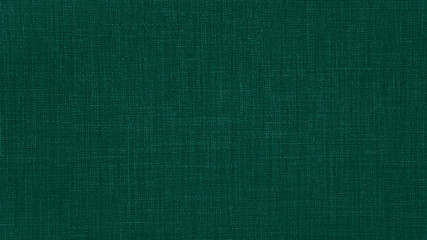 Dark green natural cotton linen textile texture background