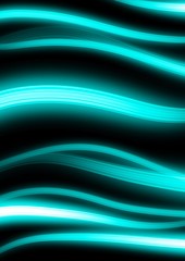 Neon stripes on a black background. Sparks of light. Glowing lines for brochures, booklets, business cards, banners, flyers, magazines, newspapers. Night background.n Fasion design. Modern background