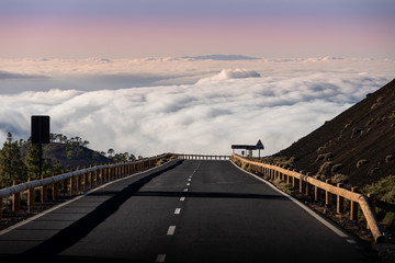 road into the clouds
