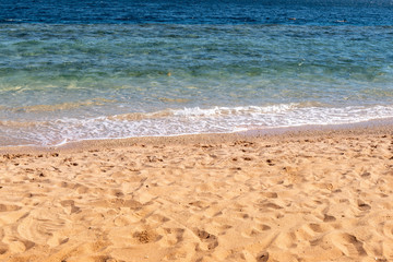 Beautiful sea beach on a sunny day