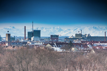 Obraz premium München Alpenpanorama