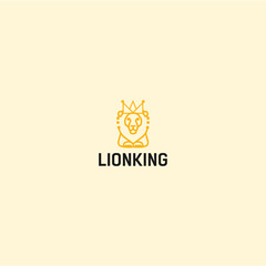 unique lion logo design. minimalist lion logo design