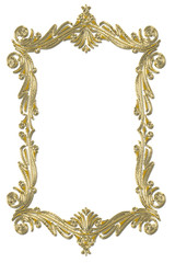 vintage background with golden frame
