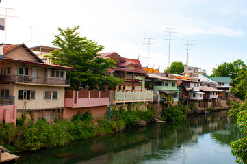 Fototapeta premium view of Phetchaburi Thailand
