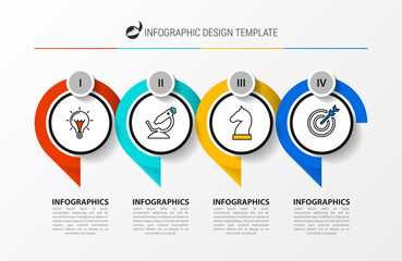 Infographic design template. Creative concept with 4 steps