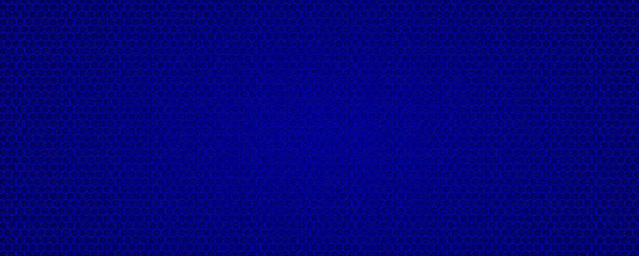 Hexagon color Blue background