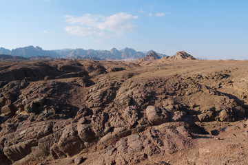 Sinai mountains in Egypt