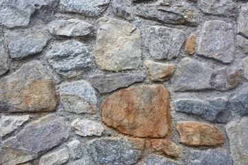 old stone wall of stones