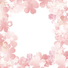 Fototapeta na wymiar 桜の花フレーム