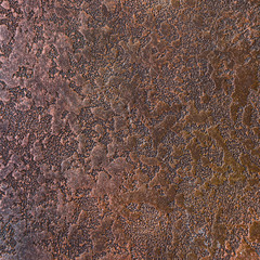 Rust on metal with rough appearance