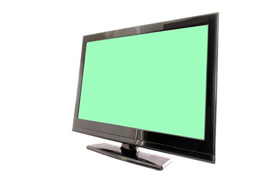 tv or monitor with green screen