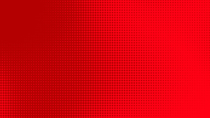 Dots halftone red color pattern gradient texture with technology digital background. Dots pop art comics with summer background.