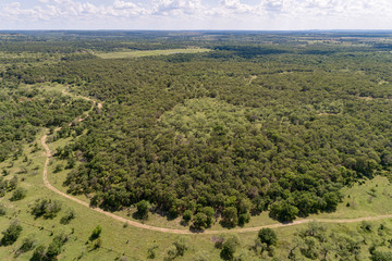 Drone Aerial Rural Land in Jacksboro, TX