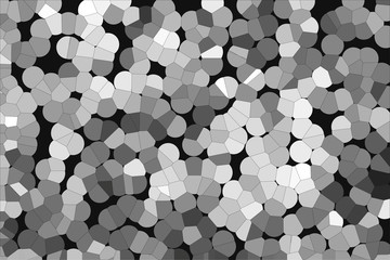 Beautiful vector illustration of a horizontal mosaic abstract texture gray color on a white background
