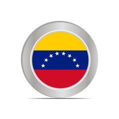 The national flag of Venezuela is isolated in official colors.