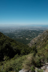 View on Capetown from the top of table mountain