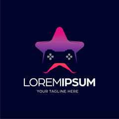 Star Game Logo Design Template