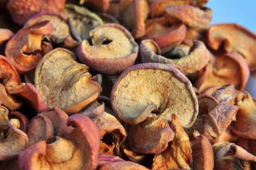 Dried fruits from apples