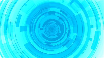 Circle white blue bright technology Hi-tech background. Abstract graphic digital future concept design.