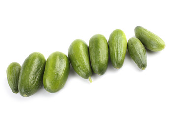 Cucumbers isolated on white bvackground