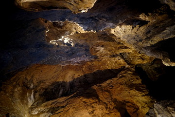 Fototapeta na wymiar Demanova Cave of Freedom or Demänovská Cave of Liberty Discovered in 1921 and opened to the public in 1924, it is the most visited cave in Slovakia